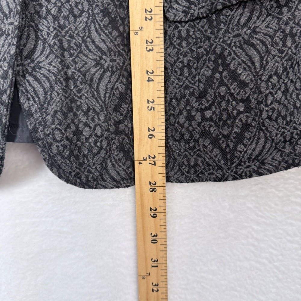 Coldwater Creek Black Gray Lace Pattern Button Front Blazer Jacket Size 20‎ - Picture 14 of 14